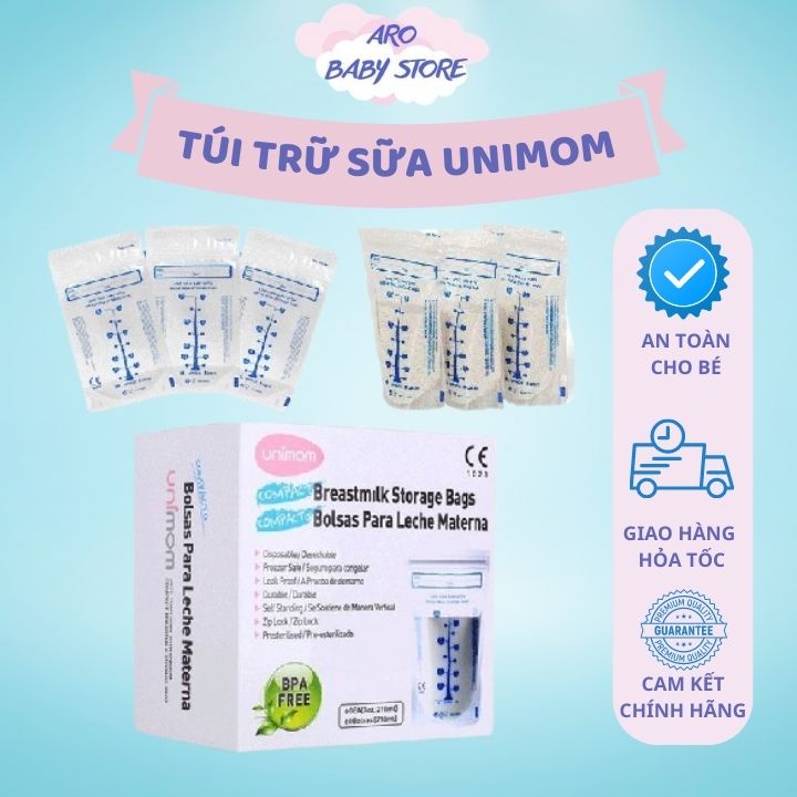 Túi trữ sữa unimomm hộp 30c