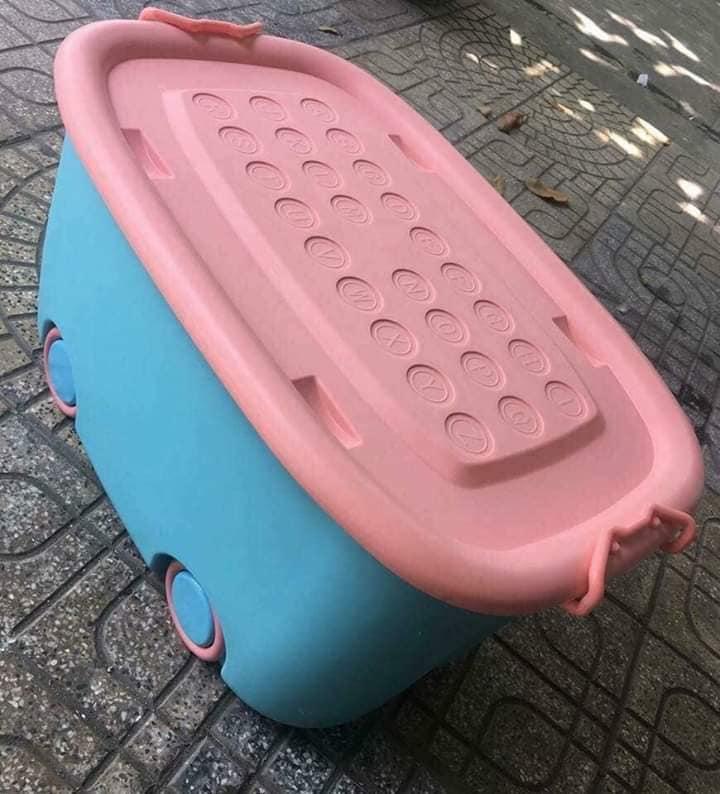 Thùng Đựng Đồ Chơi Đa Năng Kèm Bánh Xe