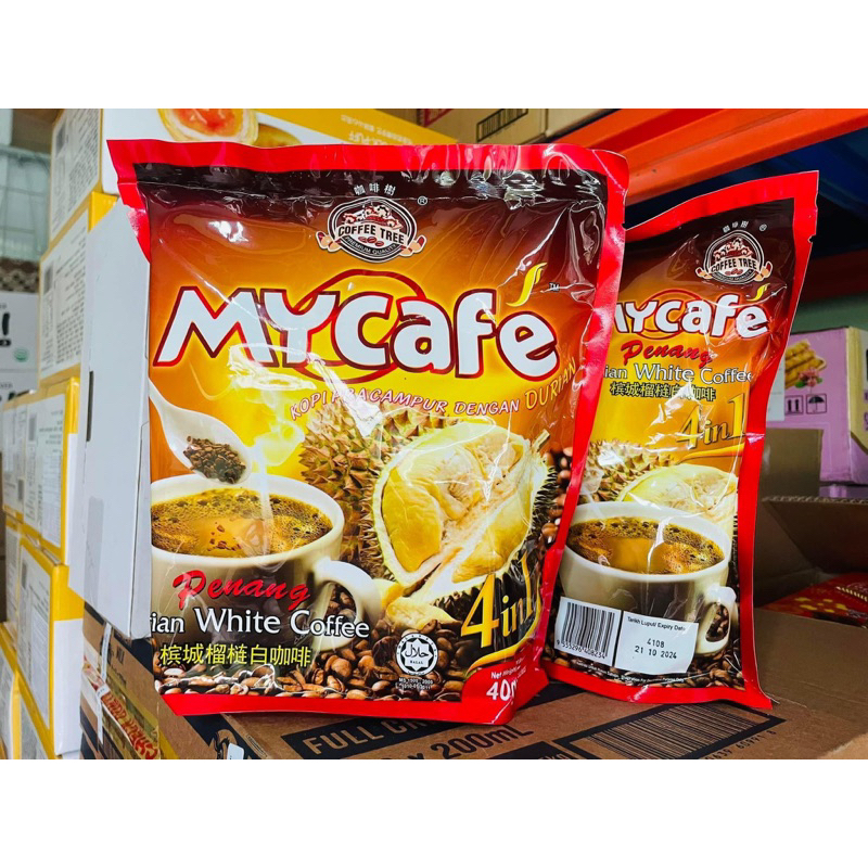 Cà phê sầu riêng Malaysia Cà phê trắng My Cafe Penang 15 Gói x 40 Gam