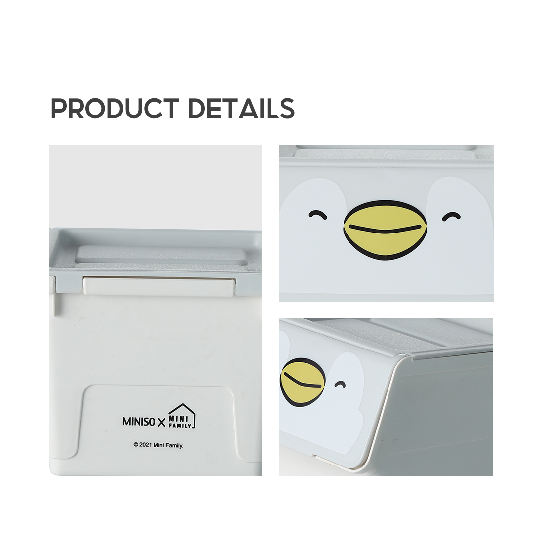 Thùng đựng đồ miniso Mini Family(Bun Bun)