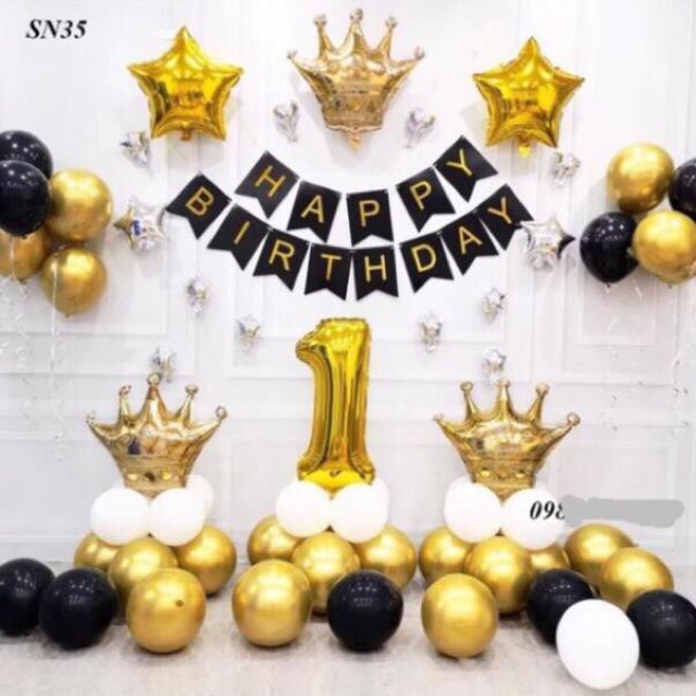 Chữ số 0-9 màu vàng 16 inch
