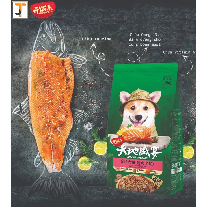 Hạt cho chó Kitchen Flavor Nature Gourmet, Thức ăn cho chó mọi lứa tuổi