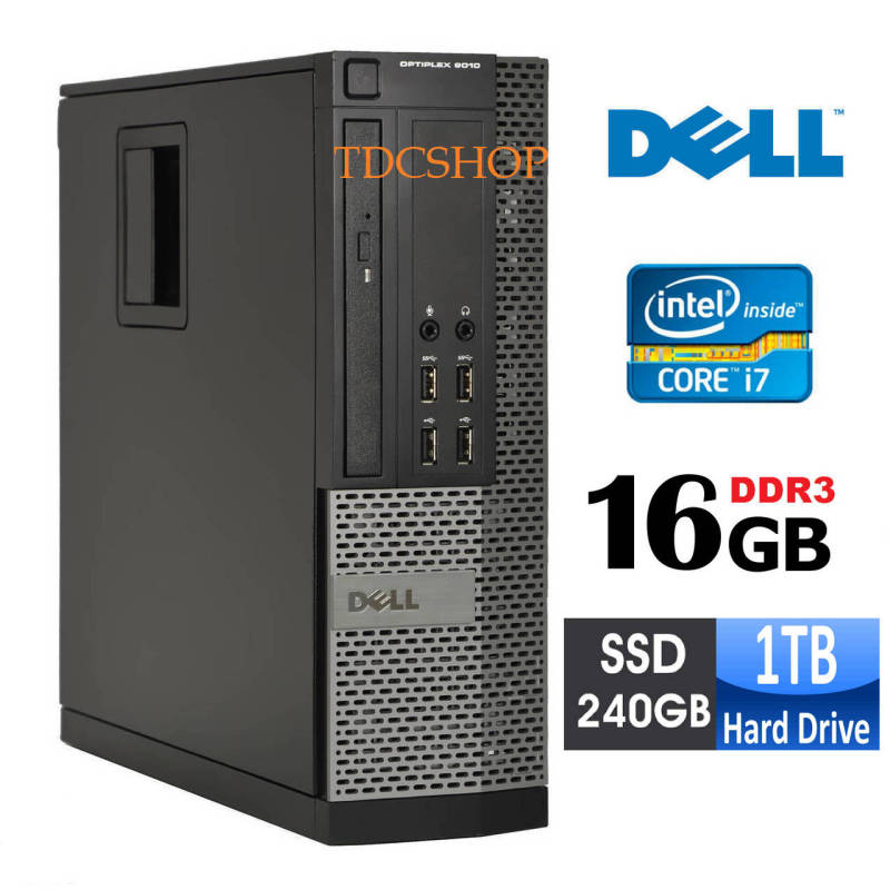 Bảng giá Cây máy tính để bàn DELL OPTIPLEX core i7 , Ram 16GB, ổ cứng SSD 240GB, HDD 1TB. Hàng Nhập Khẩu {máy tính đồng bộ dell, dell optiplex 790 , dell optiplex 990, máy bộ dell, máy tính văn phòng, máy tính chơi game, máy tính rẻ} Phong Vũ