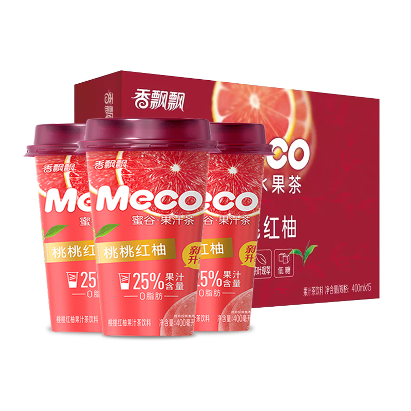 Trà hoa quả Meco vị đào bưởi 400ml