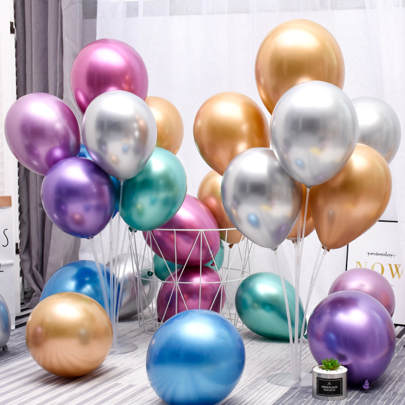 50 Bóng trang trí sinh nhật siêu nhũ chrome 25cm