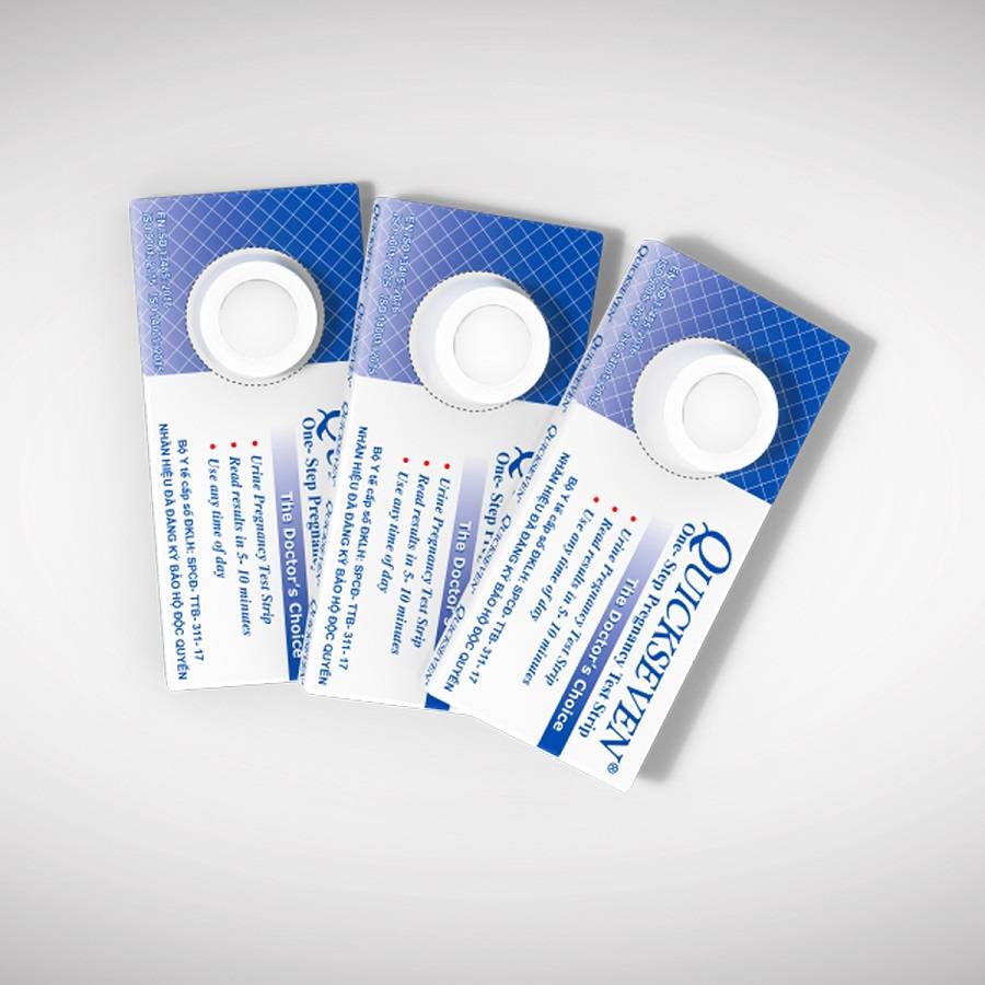 [CHÍNH HÃNG] Que thử thai Quickseven (Tanaphar) -  Dụng cụ test phát hiện thai sớm, chính xác, nhanh chóng [CÓ CHE TÊN]