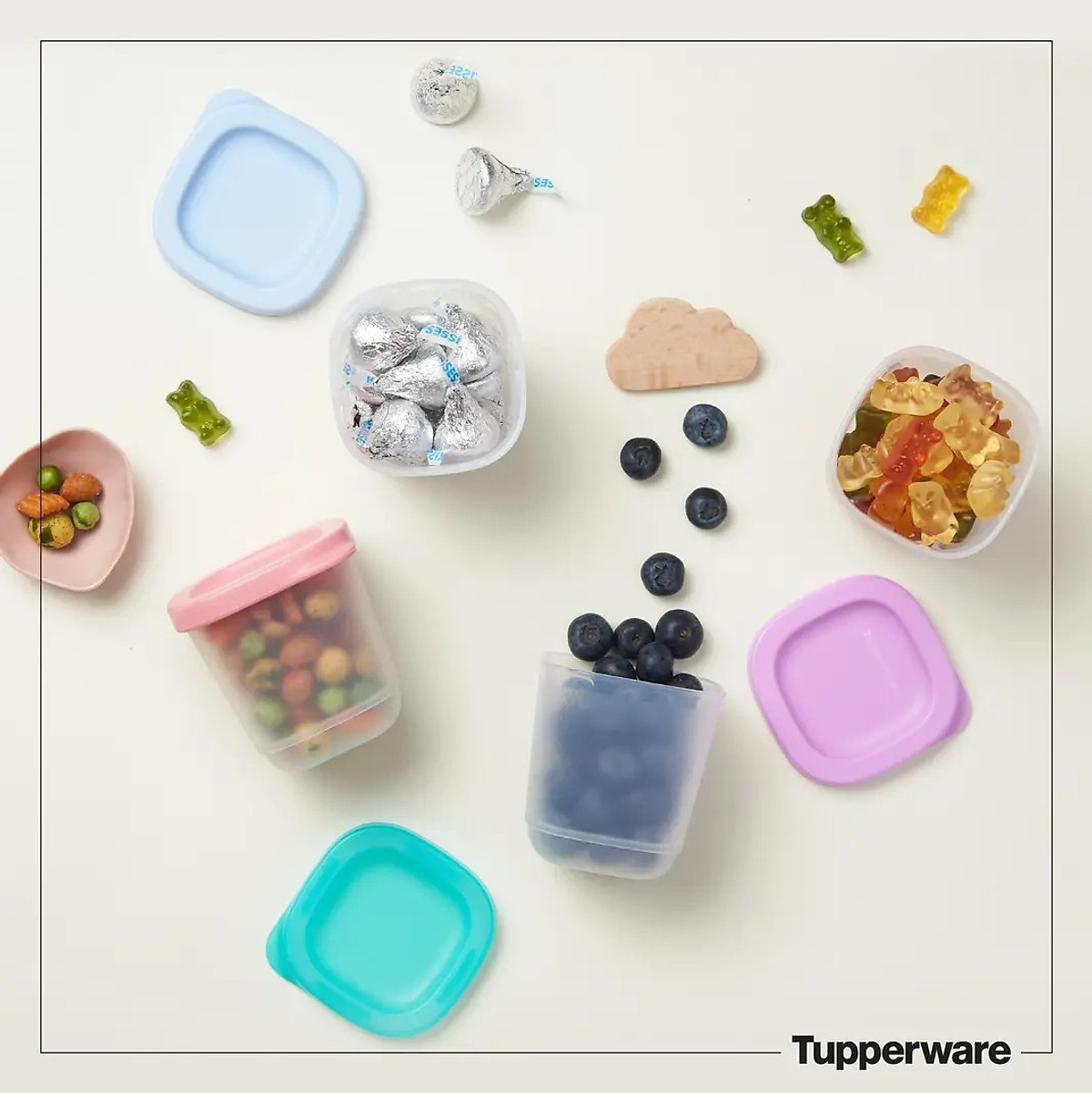 Bộ hộp Tupperware Cubix Mini Rectangular 250ML (4)