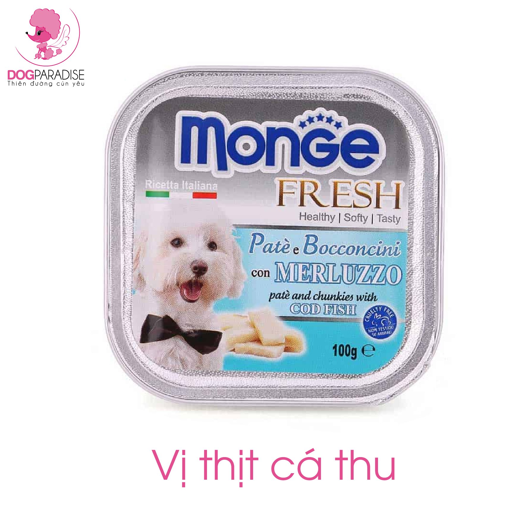 Pate cho chó Monge nhiều vị - Dog Paradise