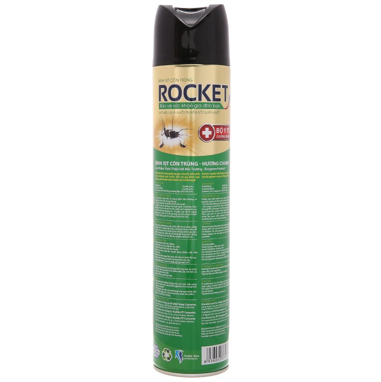 Bình xịt côn trùng Rocket hương chanh 600ml