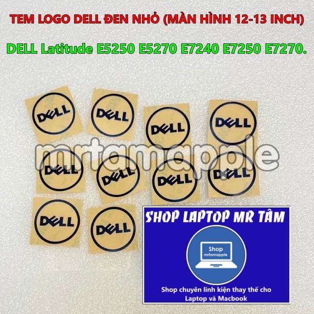 Tem dán sticker logo dell trang trí máy tính laptop