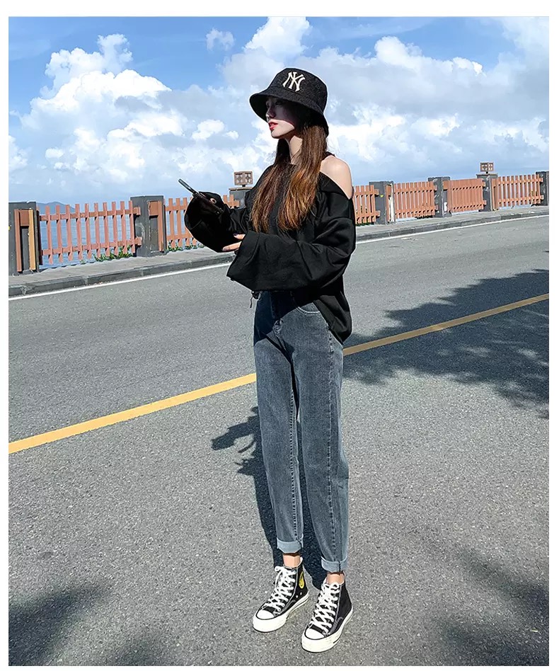 QUẦN JEAN NỮ BAGGY XÁM ĐÔNG PHƯƠNG FASHION ĐPBXM/1 QUẦN BAGGY HỒNG QUẦN BAGGY XÁM QUẦN BAGGY TRẮNG QUẦN BAGGY TÍM DONG PHUONG