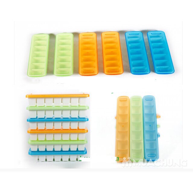 Set 2 Khay Làm Đá Có Nắp 2064