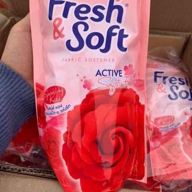 Nước Xả Vải Fresh & Soft Thái Lan 600ml/Bịch [Màu Đỏ]