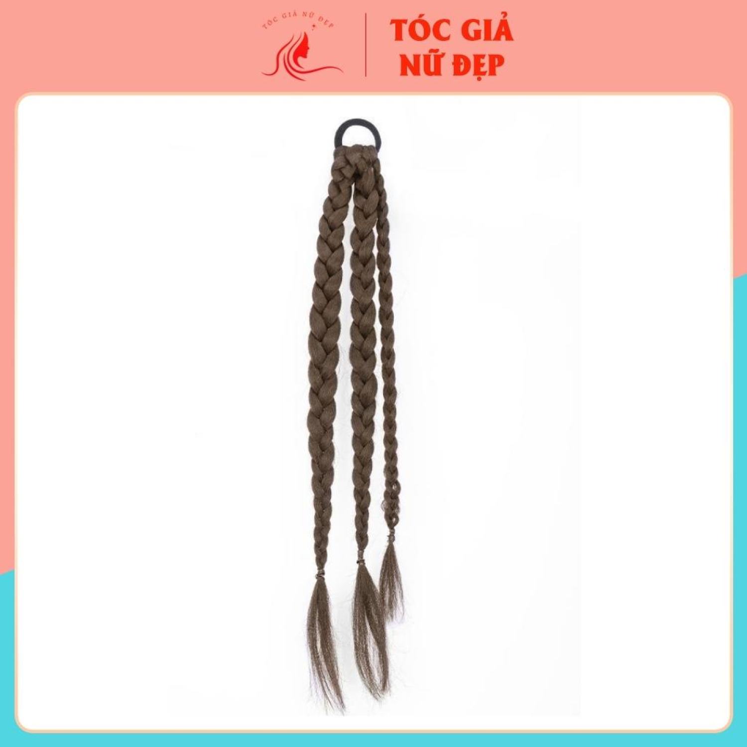 Tóc giả dây cột tóc thắt rít , gồm 3 bện nhỏ