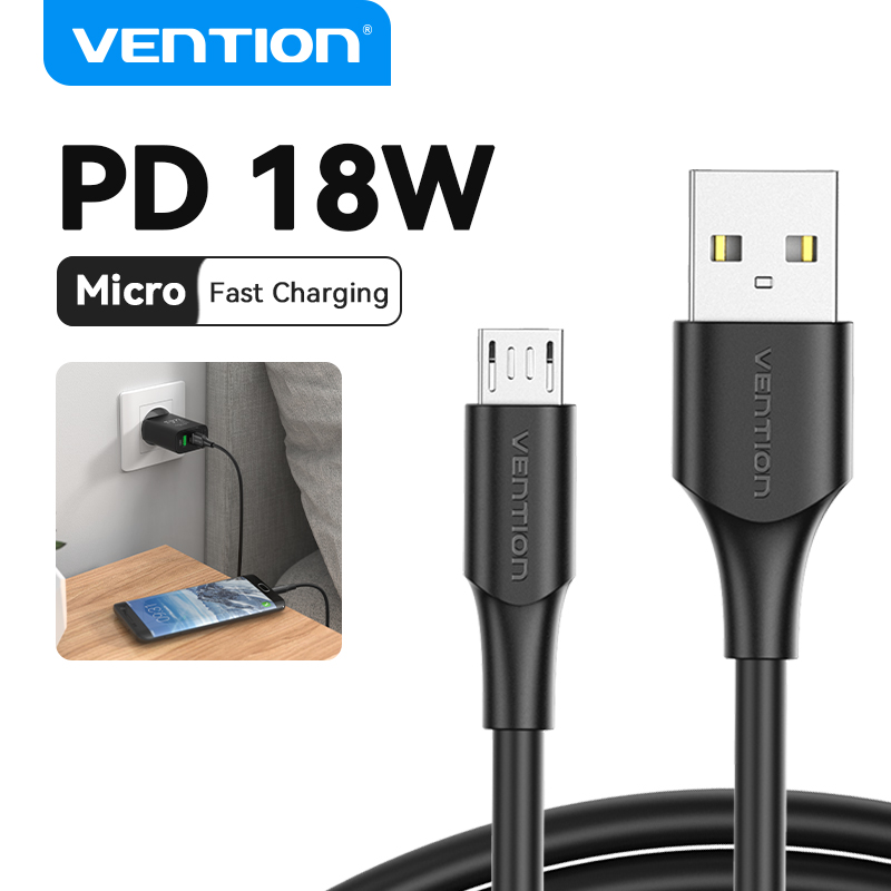 Vention micro usb cable 3a fast charging usb data cable 2m 3m for samsung xiaomi huawei android mobile phone usb charging cable