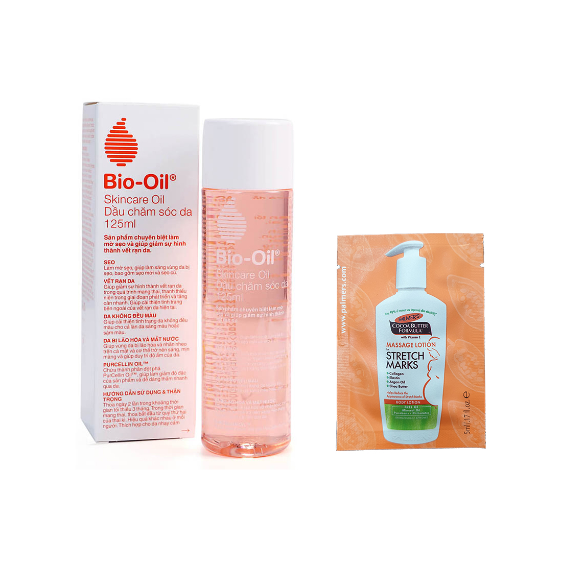 (Quà tặng) Dầu dưỡng da ngăn ngừa rạn da ngừa thâm làm mờ sẹo Bio oil 125ml