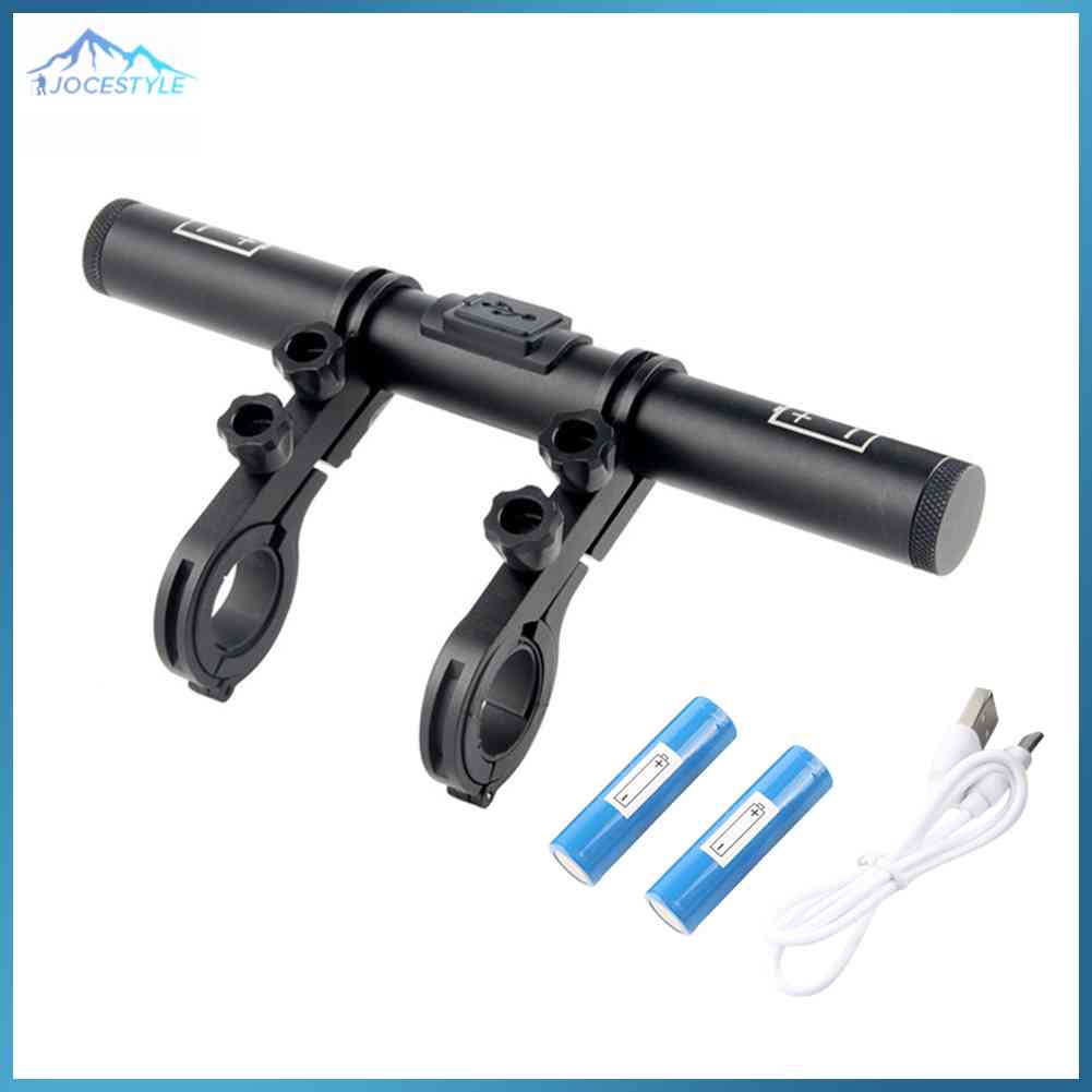Bike Handlebar Extender USB Charging Power Bank Bicycle Lamp Bracket Clamp