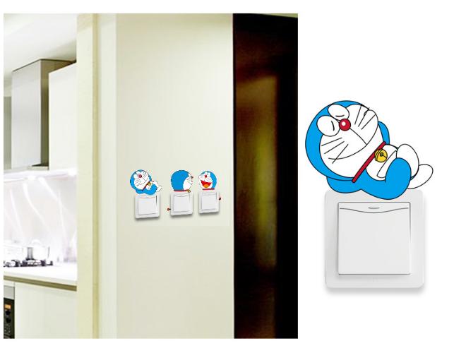 Decal dán Công Tắc Đèn - Hình Doremon