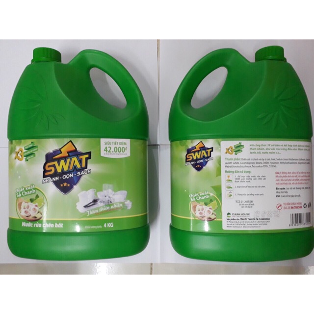 Nước rửa chén swat 4kg
