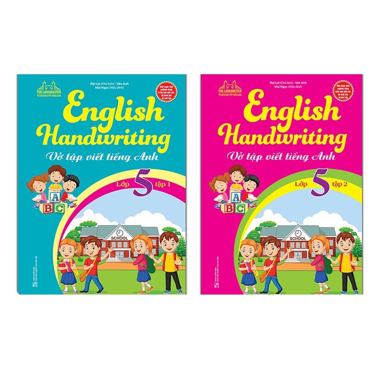 Sách - Combo English Handwriting - Vở tập viết tiếng anh lớp 5