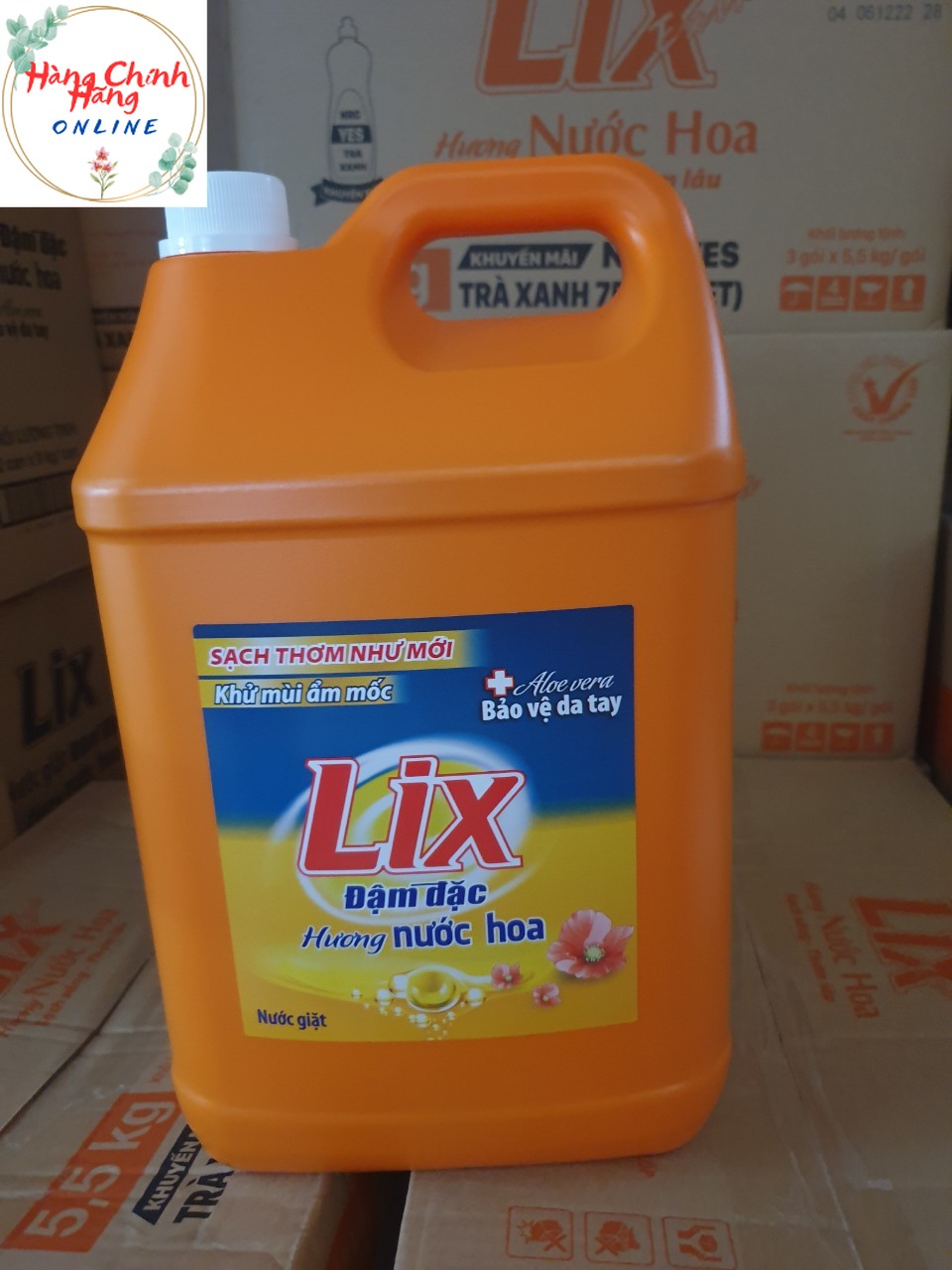 Nước giặt lix 9kg hương nước hoa, đậm đặc
