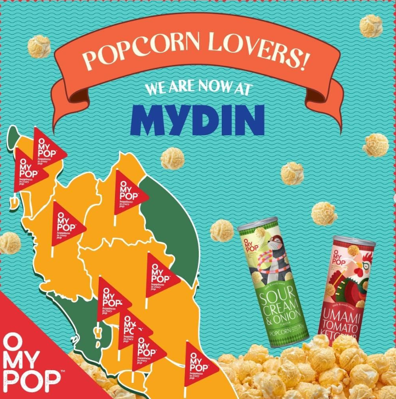 Bắp Rang OMyPop Malaysia Nhiều Vị 70G