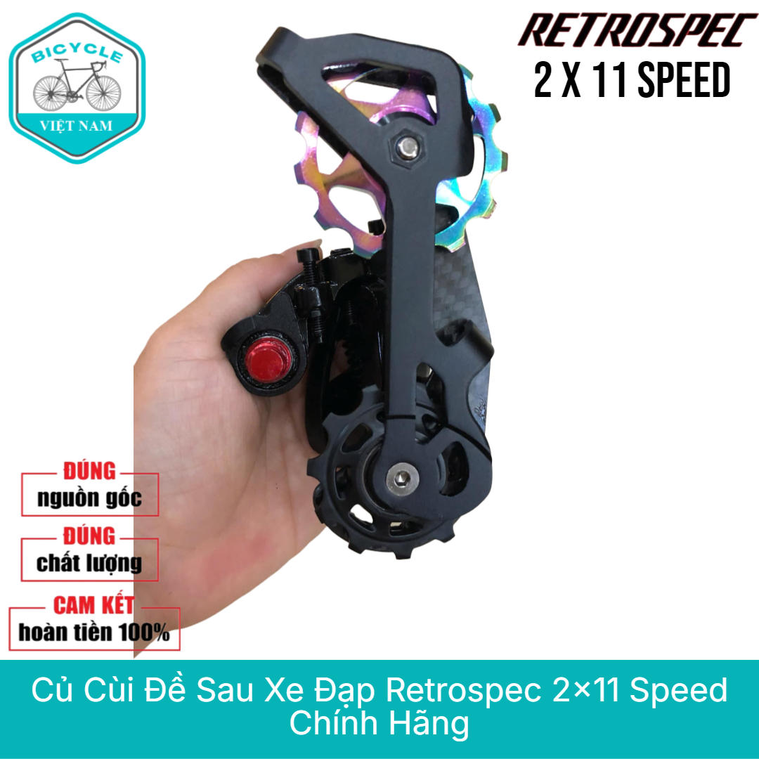 Củ Cùi Đề Sau Xe Đạp Retrospec 2x11 Speed – Chính Hãng, Vận Hành Mượt Mà