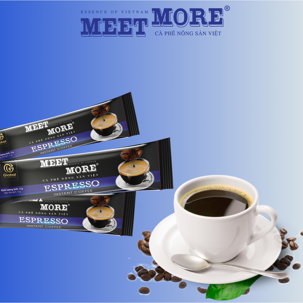 Espresso Meet More Instant Coffee Box (15 Packs/3 Grams) - Traditional Coffee