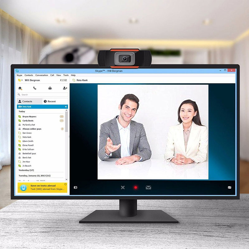 Webcam 1080P High Definition HD Computer USB Web Camera Conference Video Home