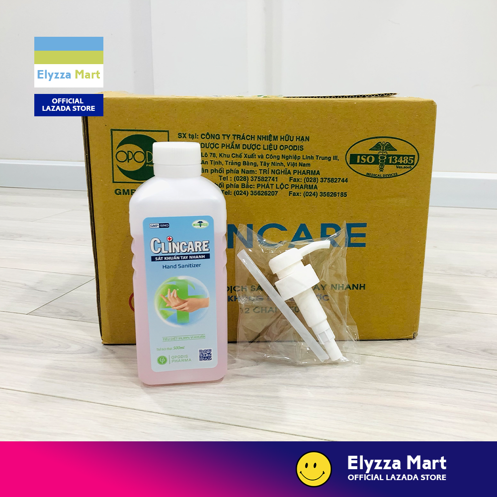 DUNG DỊCH SÁT KHUẨN TAY NHANH CLINCARE 500ML (OPODIS PHARMA)