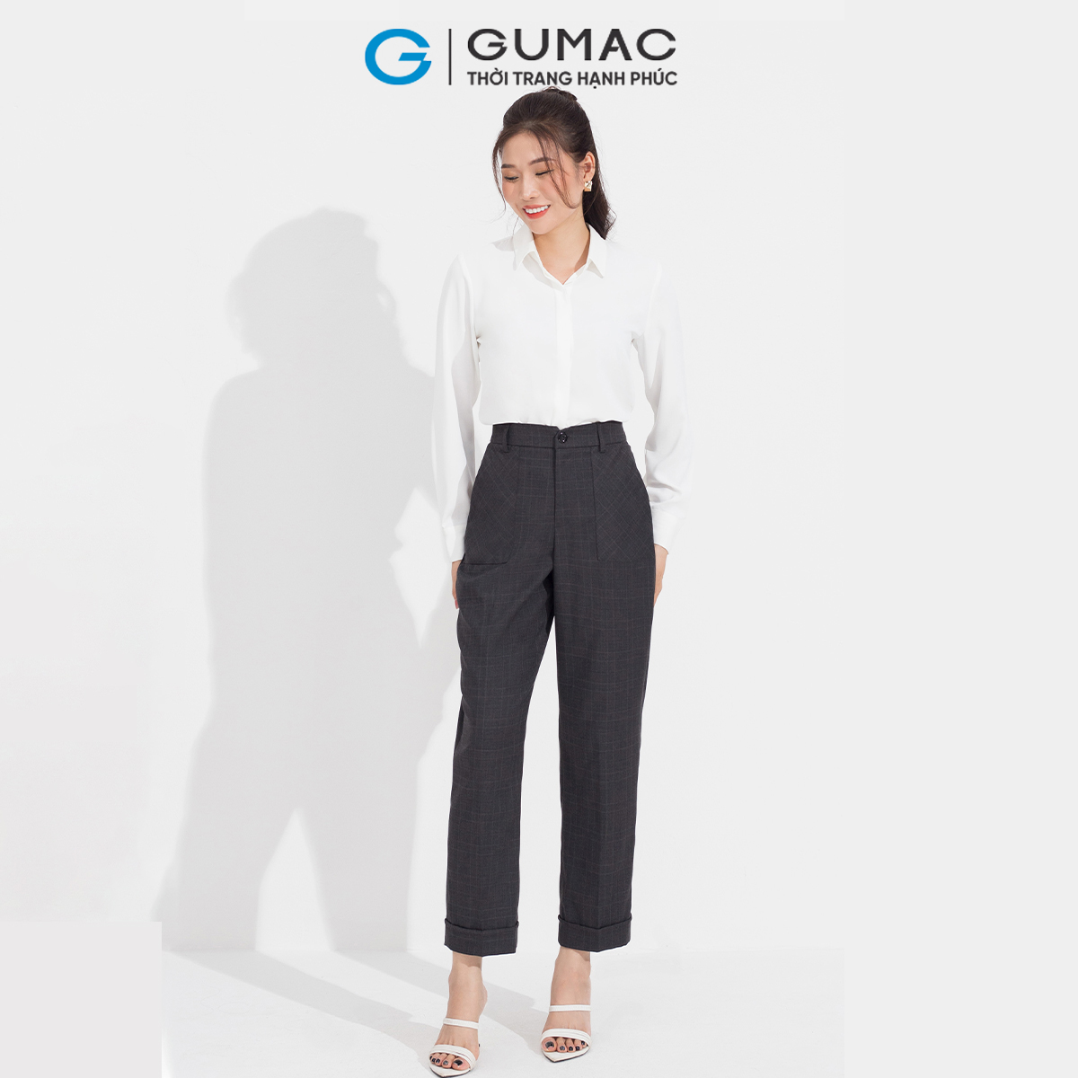 Quần suông túi đắp gumac qd05019