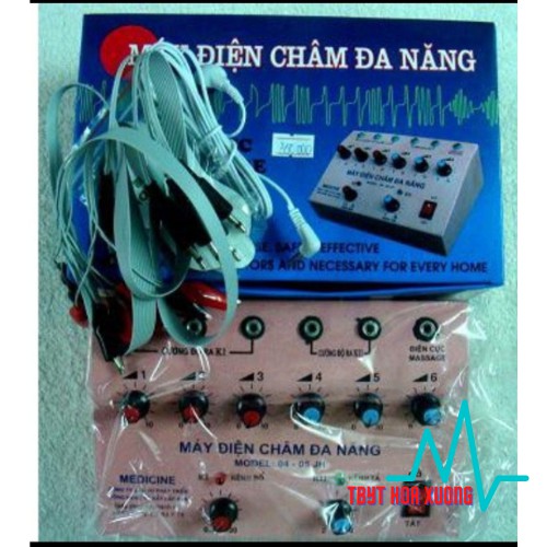 Máy điện châm việt nam 5 giắc việt nam các màu-thietbiytehoanglong