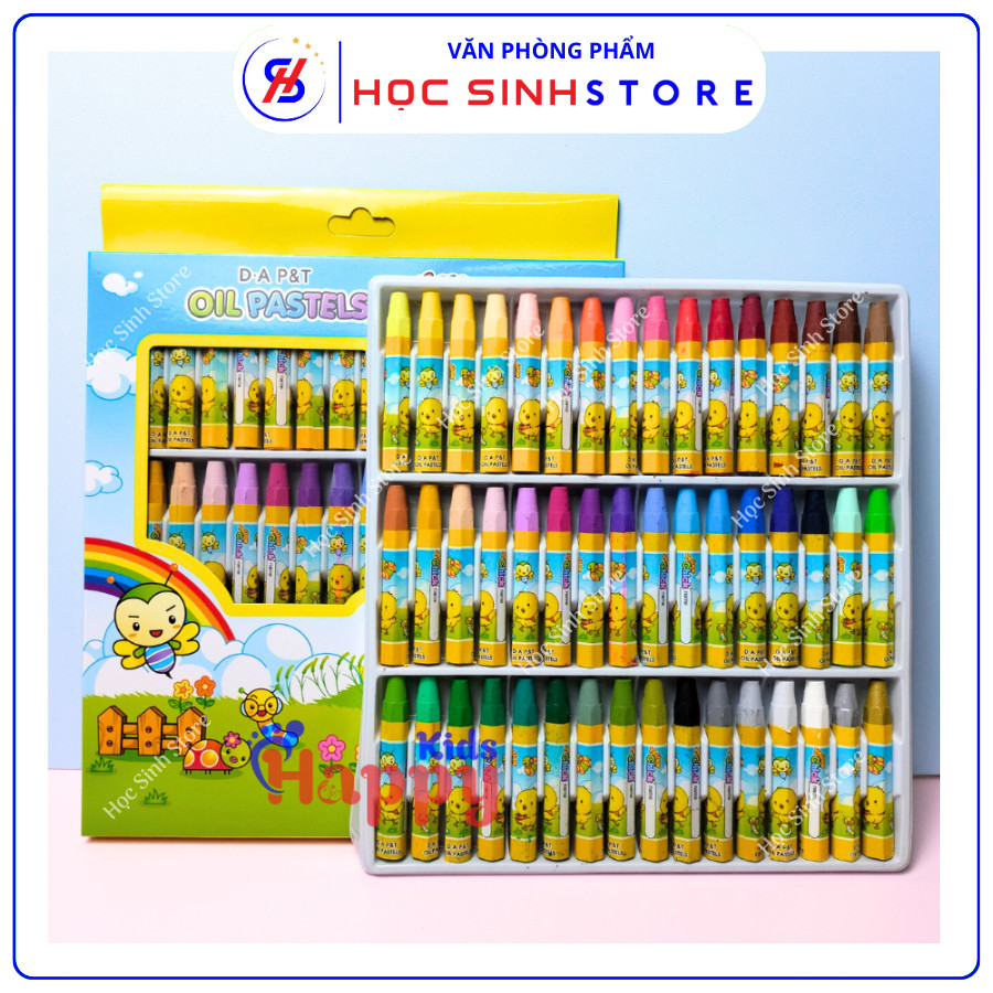 Hộp 48 Màu Sáp Dầu Con Gà D.A P&T Hàn Quốc