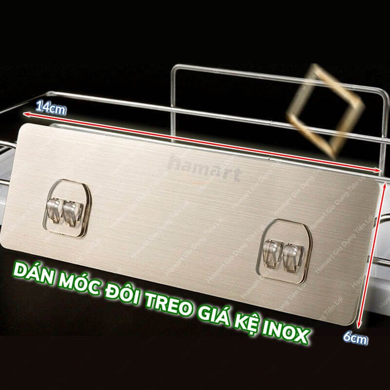 Miếng Dán Kệ Nhà Tắm Treo Tường Hamart 10 Mẫu Dán Dự Phòng Oenon Ecoco Đa Năng Siêu Dính