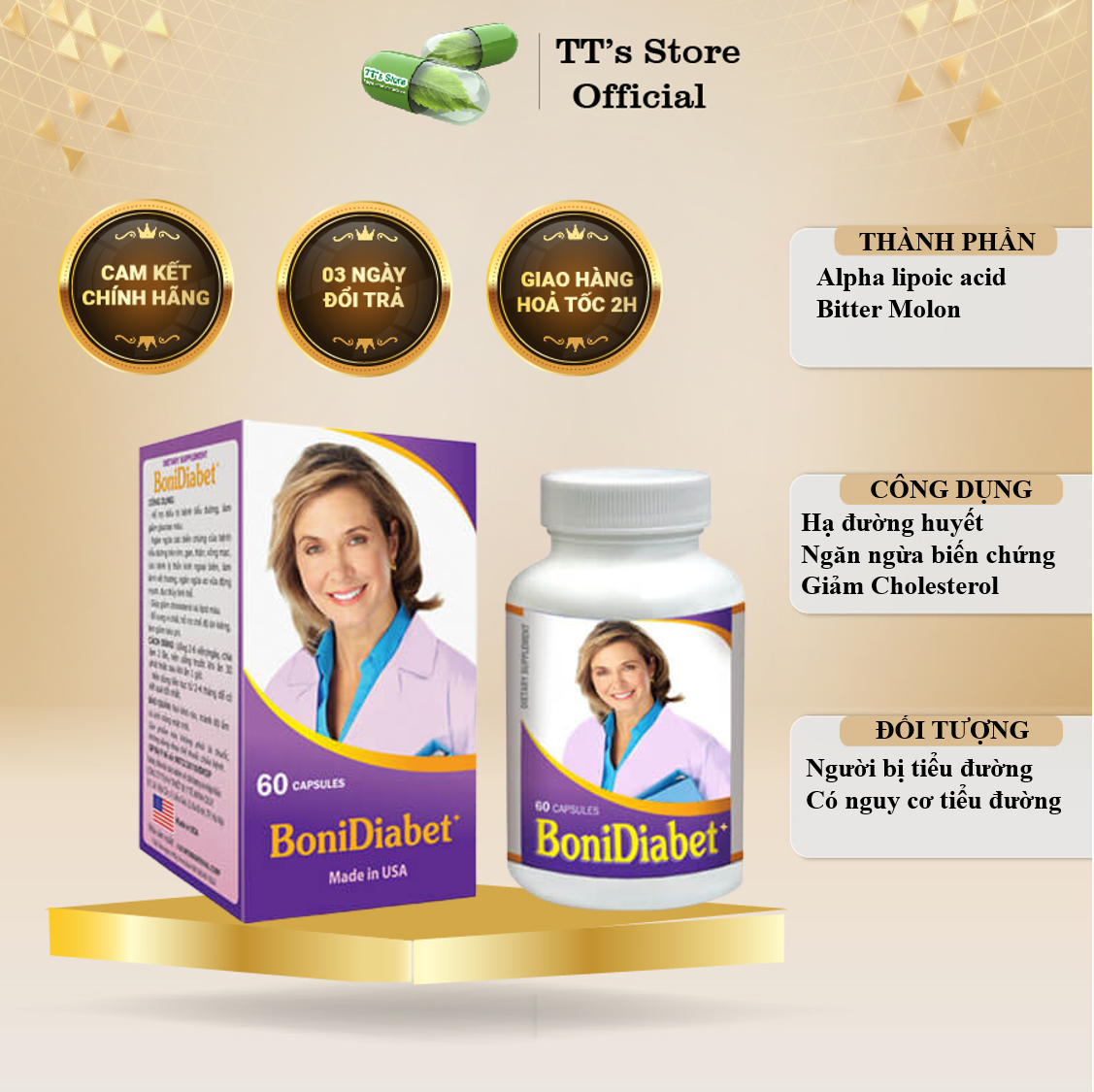 BoniDiabet - Ổn định đường huyết