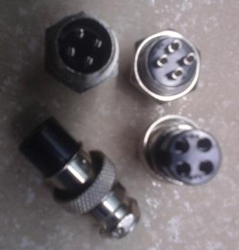 Bộ Giắc Cắm Đực Cái GX16 4 Chân
