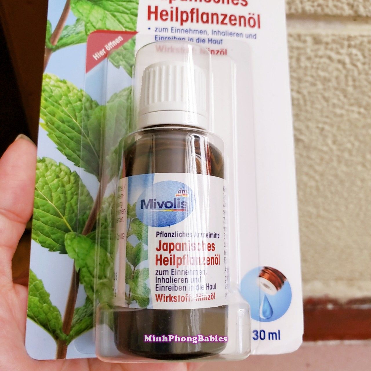 Tinh Dầu Bạc Hà Mivolis Đức 30ml