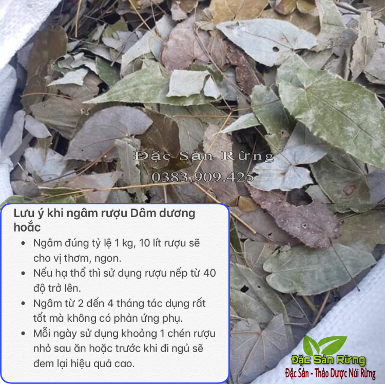 Lá Dâm Dương Hoắc ( 500g ) - Bổ Thận , Tăng sinh lý