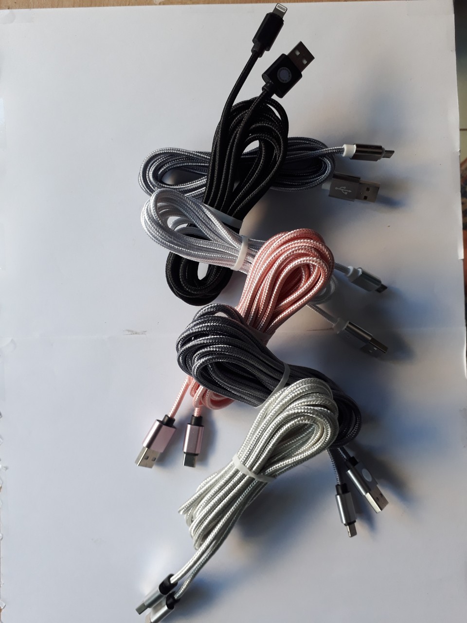 cáp sạc android  dài 2 mét, dây dù, chắc chắn