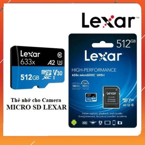 HOT Thẻ nhớ chuyên dụng cho CAMERA WIFI MICRO SD LEXAR 128GB 256GB 512GB