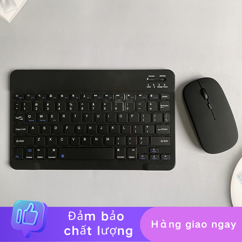 Bàn phím không dây Bluetooth phổ dụng - Dành cho Windows / MAC / Android / iOS / Di động / iPad Bàn phím mini màu im lặng Bàn phím iPad Chuột Bluetooth