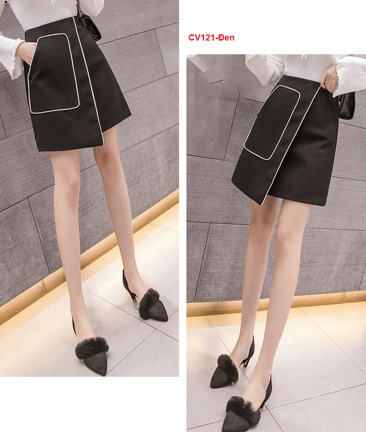 [HCM]CV121- Chân váy đắp tà xinh xắn