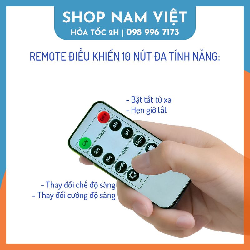 Nến Điện Tử Tim Lắc Thân Sáp Siêu Thật