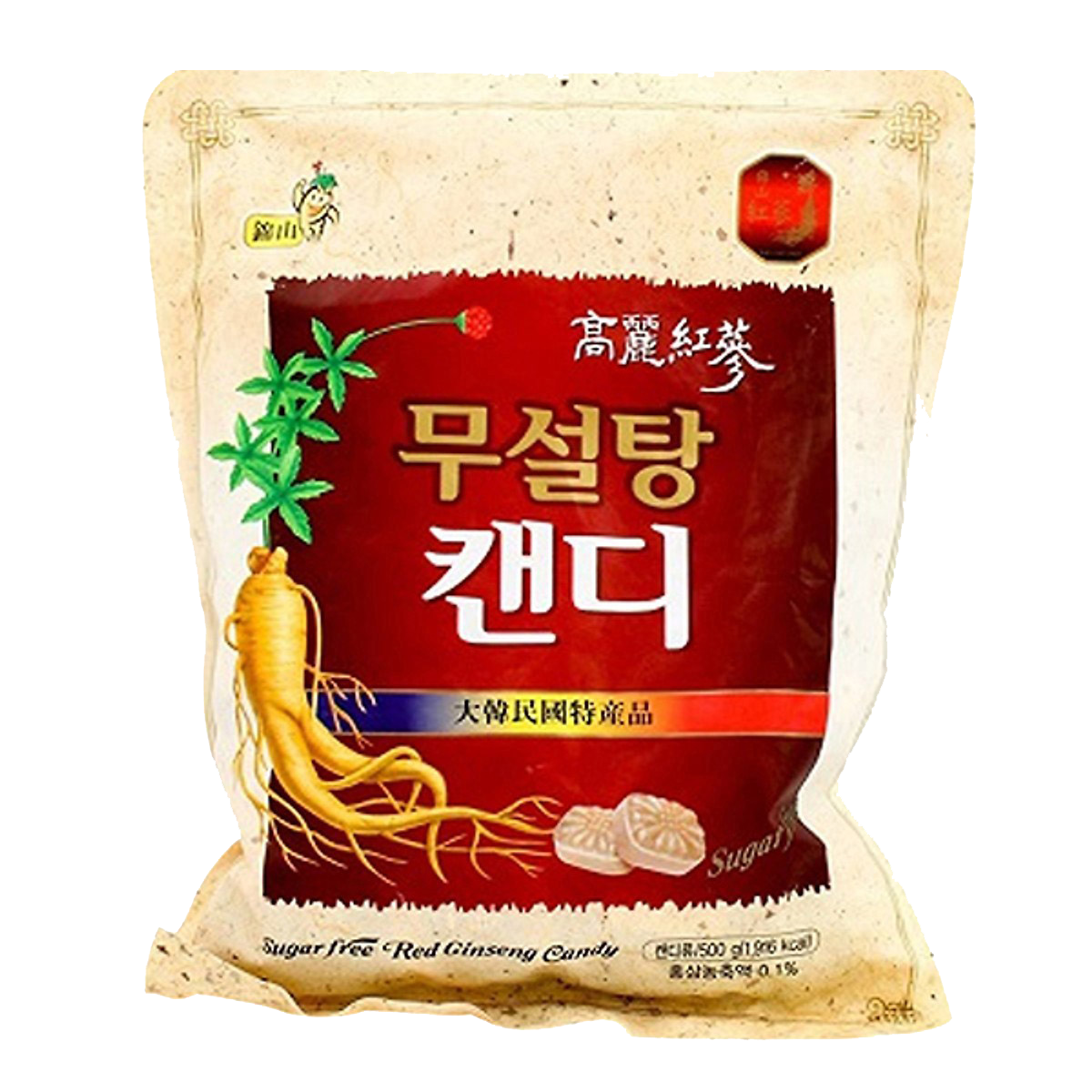 kẹo Sâm Không Đường 500G Hàn Quốc [ BỘ GỒM 2 GÓI 500GRAM ] - BINZINSON