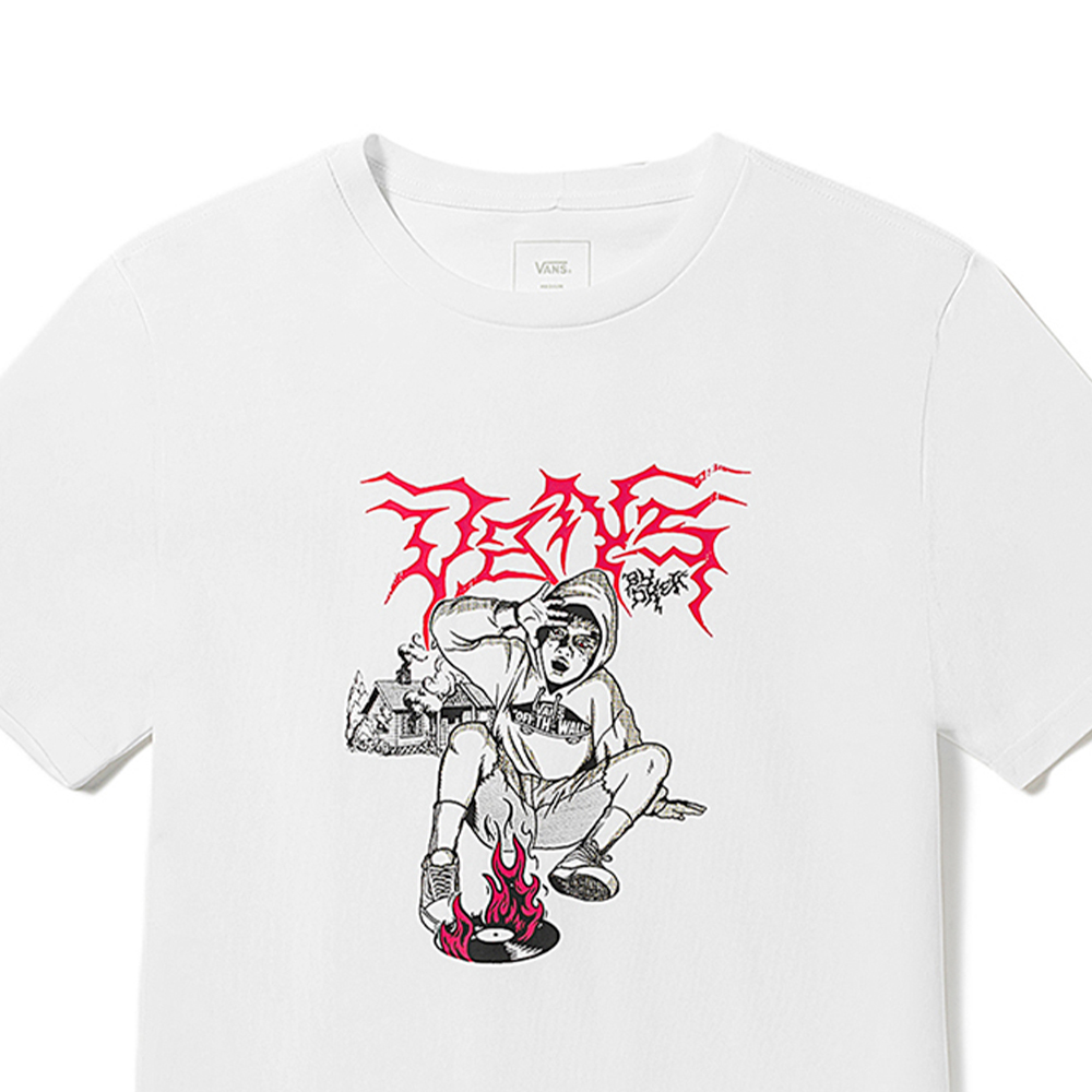 Áo Vans Okeh Fire Record Tee VN000FTZWHT