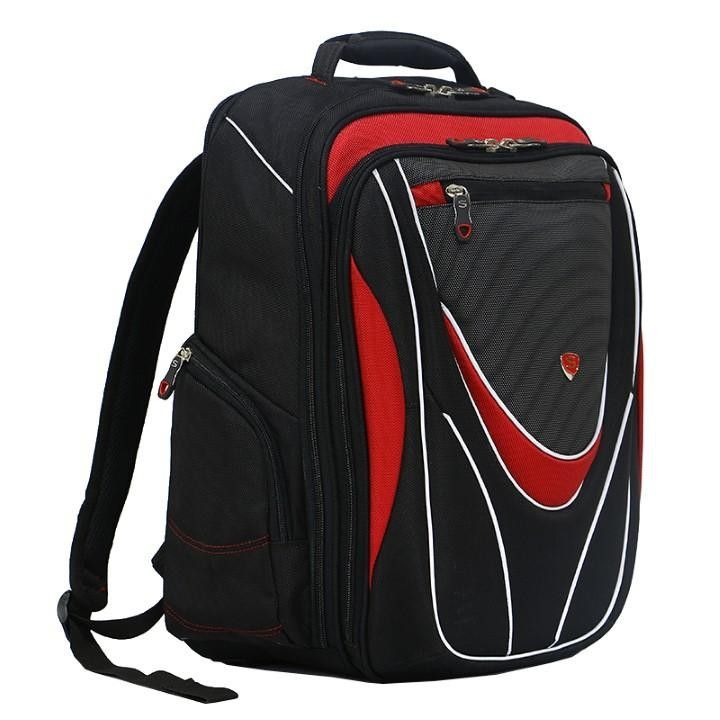[HCM]Balo Laptop Sakos Lamborghini i17 - Đỏ - Chất Liệu: Vải Polyester -