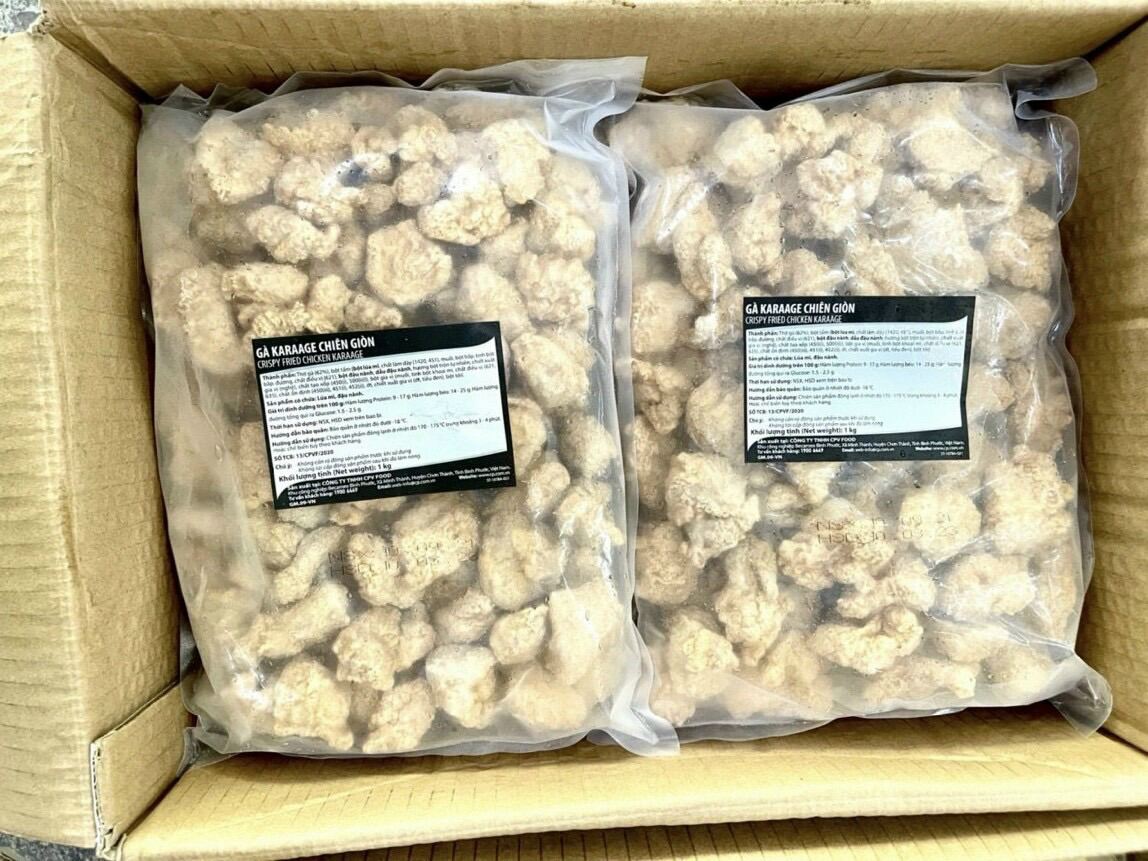Gà Karaage chiên giòn tem đỏ bịch 1kg (giao tphcm)