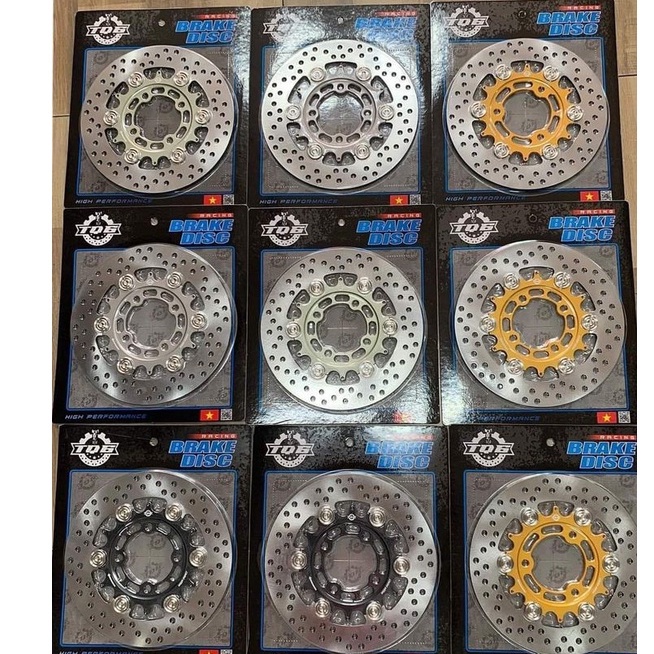 Đĩa thắng phanh dĩa lc135 / ex135 tq6 black racing