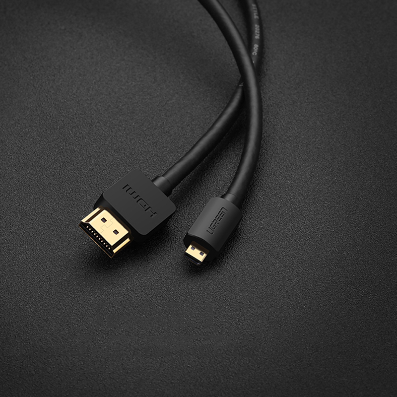 Cáp chuyển Micro HDMI sang HDMI Ugreen 30104 (dài 3M) Chính Hãng