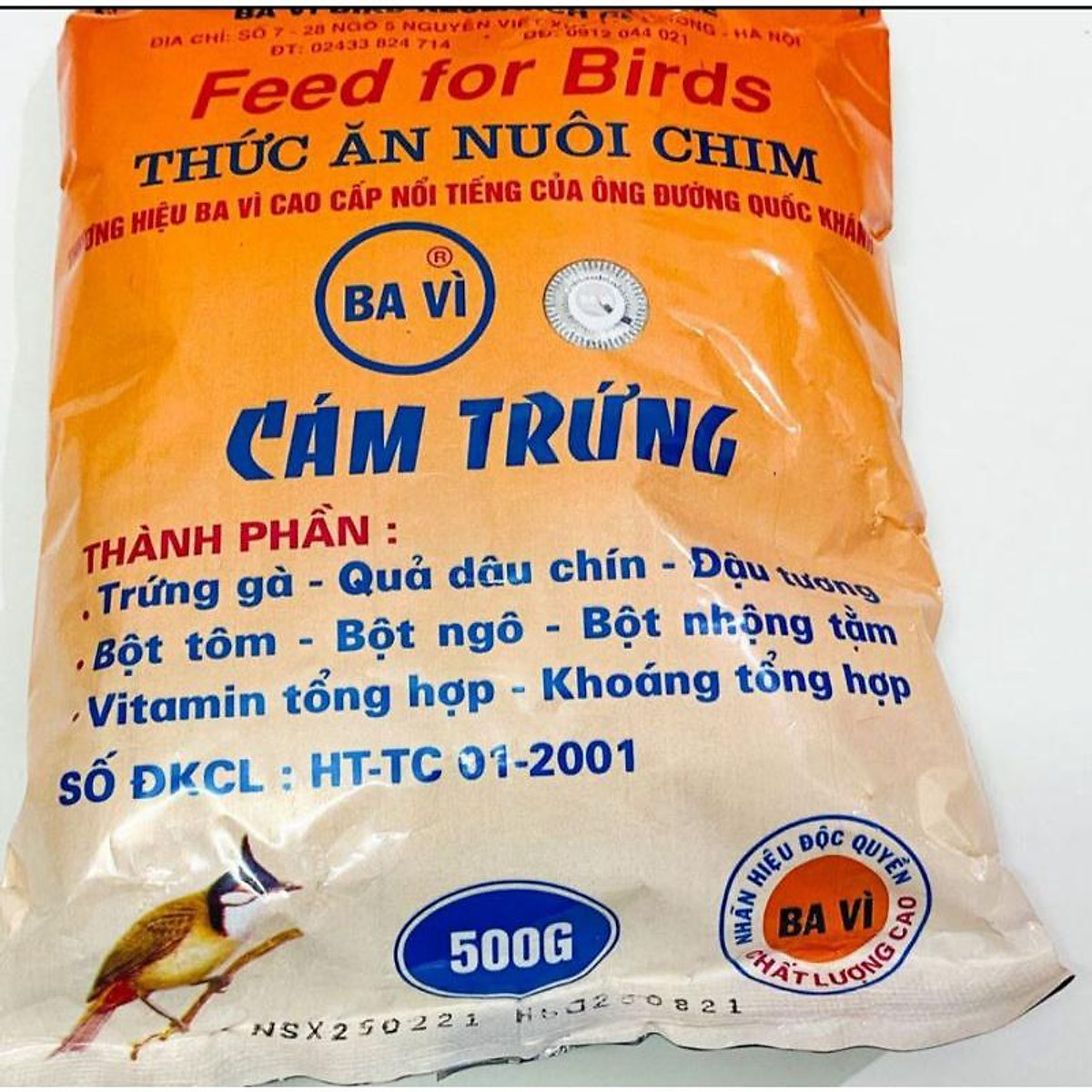 Cám trứng Ba Vì(500g) thức ăn cho chim cảnh